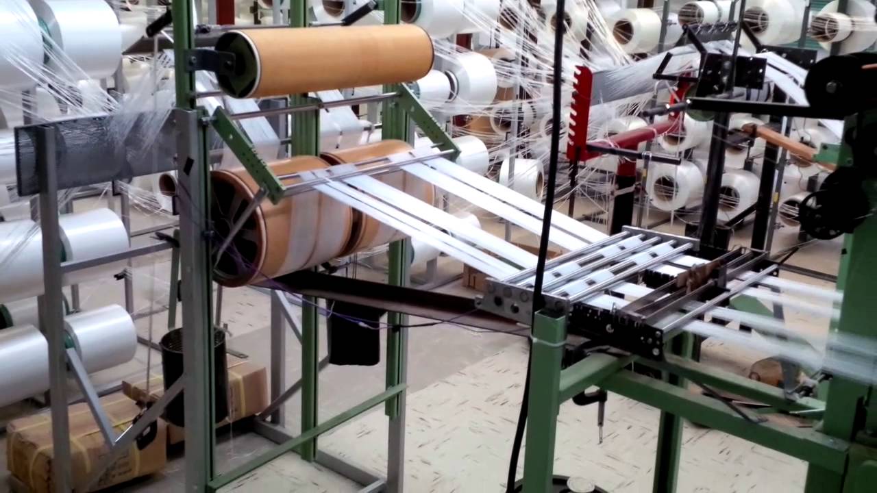 weaving of polyester webbing at CWM