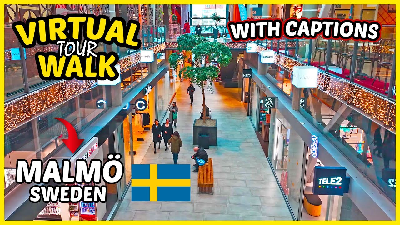 🛍️ Mobilia Shopping Mall, Malmö, Sweden 🇸🇪 | Walking Tour Through the Mall