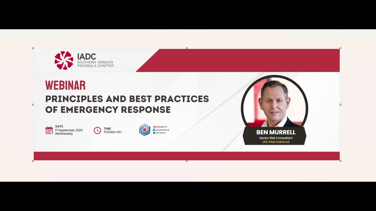 Webinar: Principles & Best Practices of Emergency Responses with ben Murrell