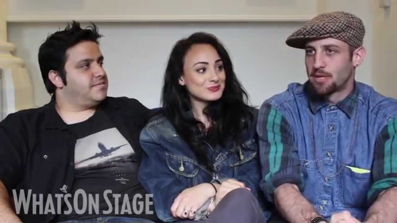 In The Heights: Nathan Amzi, Victoria Hamilton-Barritt and Sam Mackay