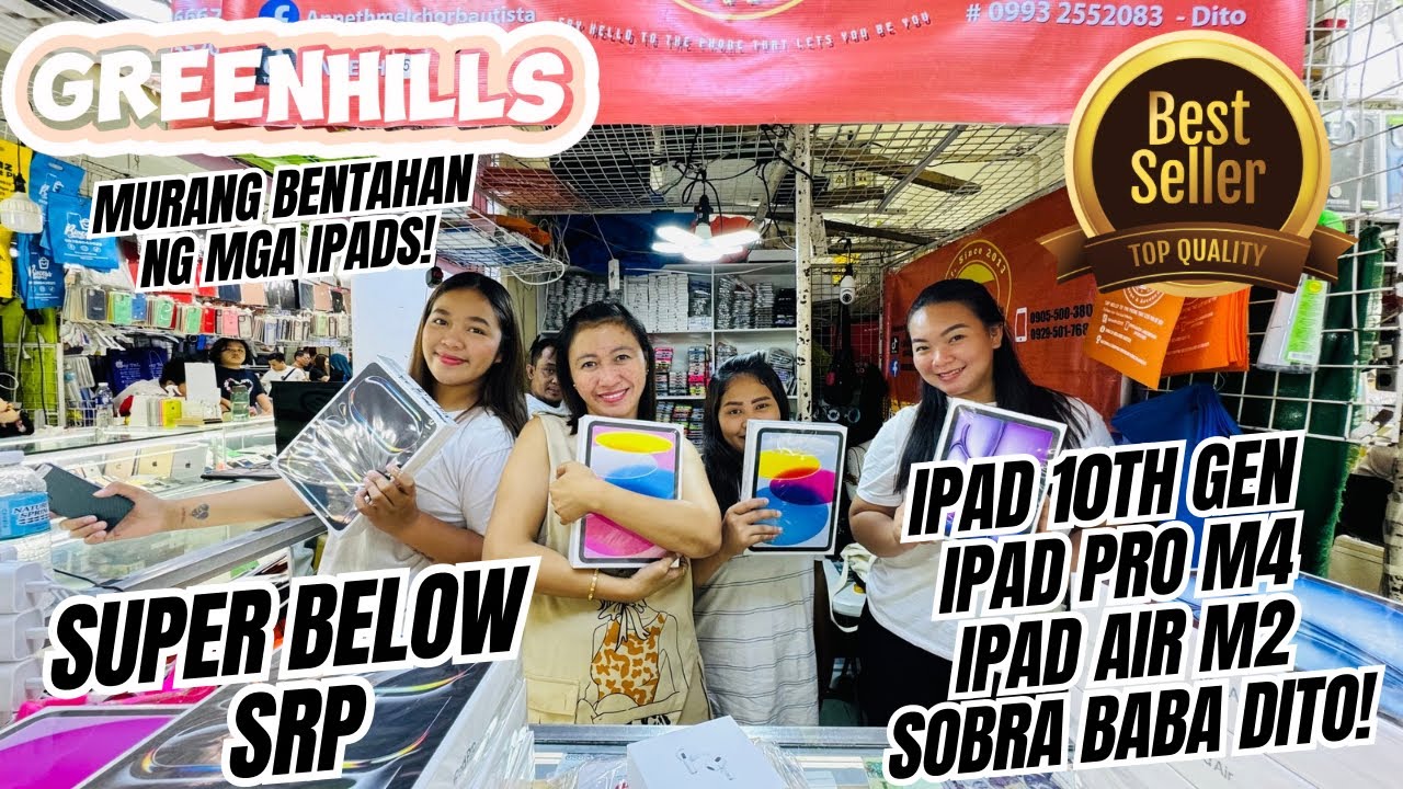 PINAKA MURANG BENTAHAN NG MGA IPADS AT IPHONES SA GREENHILLS, GRABE SOBRA BABA DITO COMPARE SA SRP!