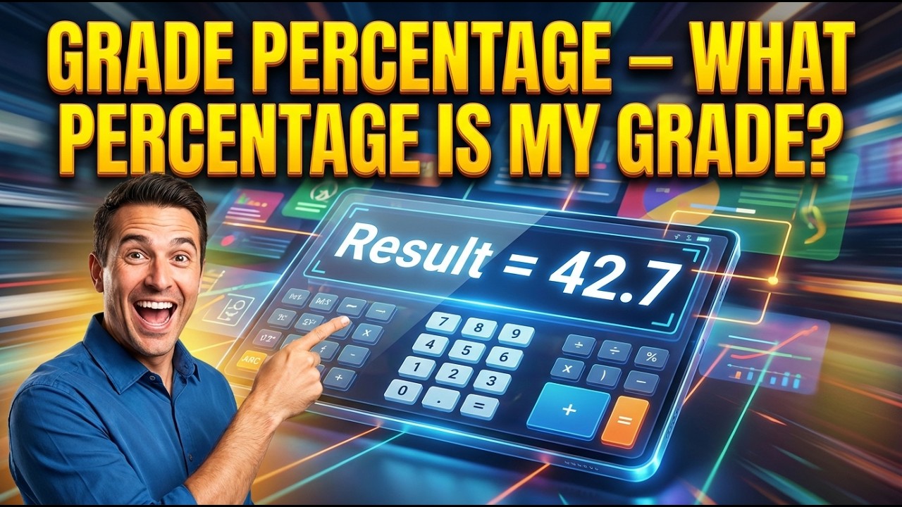 Grade Percentage Calculator &mdash; What Percentage is My Grade?