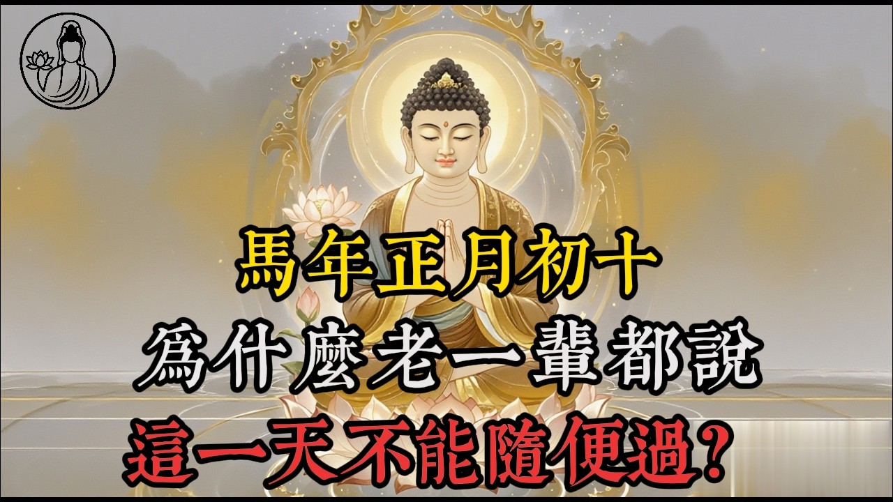 马年正月初十，为什么老一辈都说这一天不能随便过？#佛法智慧 #因果 #心经 #治愈 #安心 #放下 #爆款 #必看 #正月初十习俗 #家宅安宁祈福