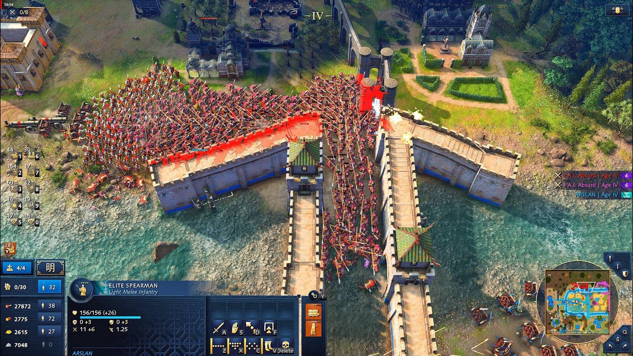 Age Of Empires 4 | Nest of Bees Massacre – Zhu Xi’s Legacy vs 2x Byzantines