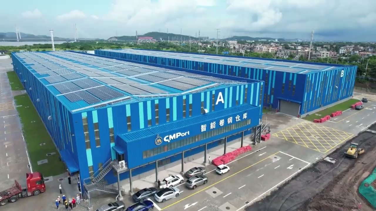 Automated steel coil warehouse inbound and outbound process