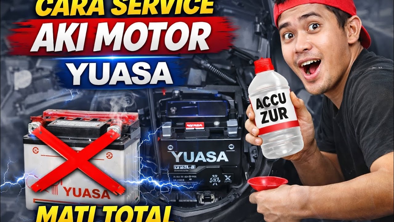 Cara Service Aki Motor Yuasa Mati Total | Bisa Hidup Lagi Tanpa Ganti Baru!