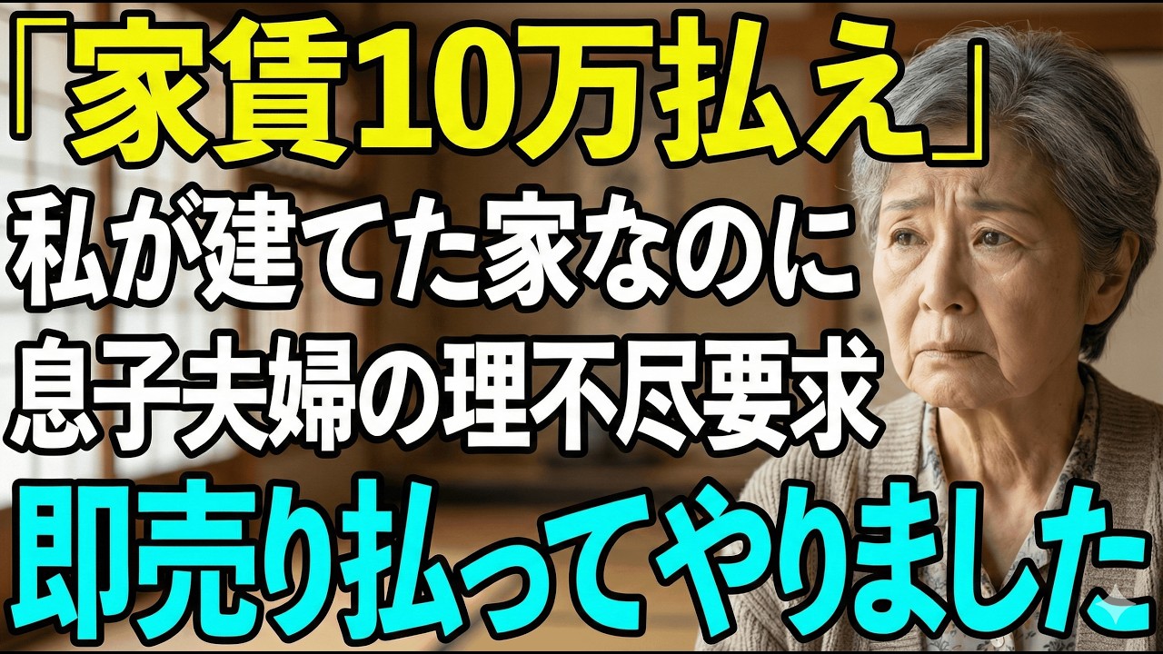 息子夫婦の理不尽要求で二世帯住宅を売却。後悔の結末