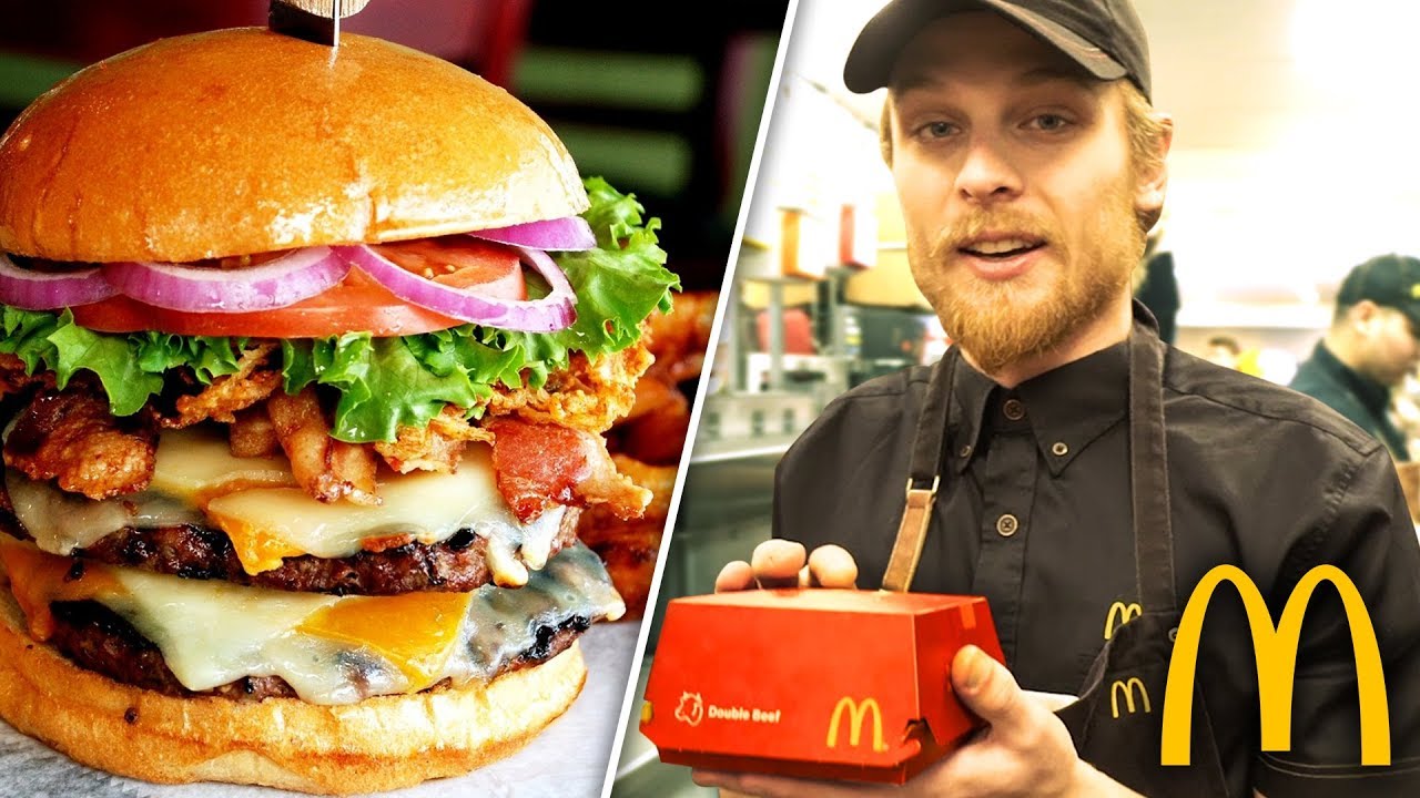 VI GÖR EGNA BURGARE PÅ MCDONALD'S!