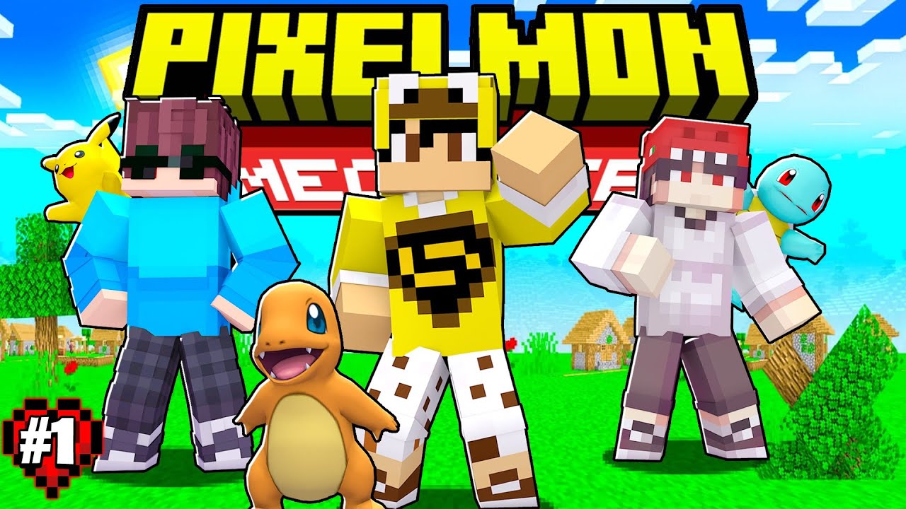 Pixelmon Mega YTB Tập 1 | C&aacute;c Youtuber Bị Chuyển Sinh V&agrave;o Thế Giới Pokemon Trong Minecraft