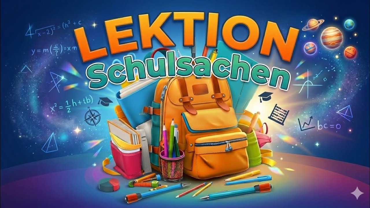 هنتعلم مع بعض ال Schulsachen بطريقه ممتعه😍🇩🇪