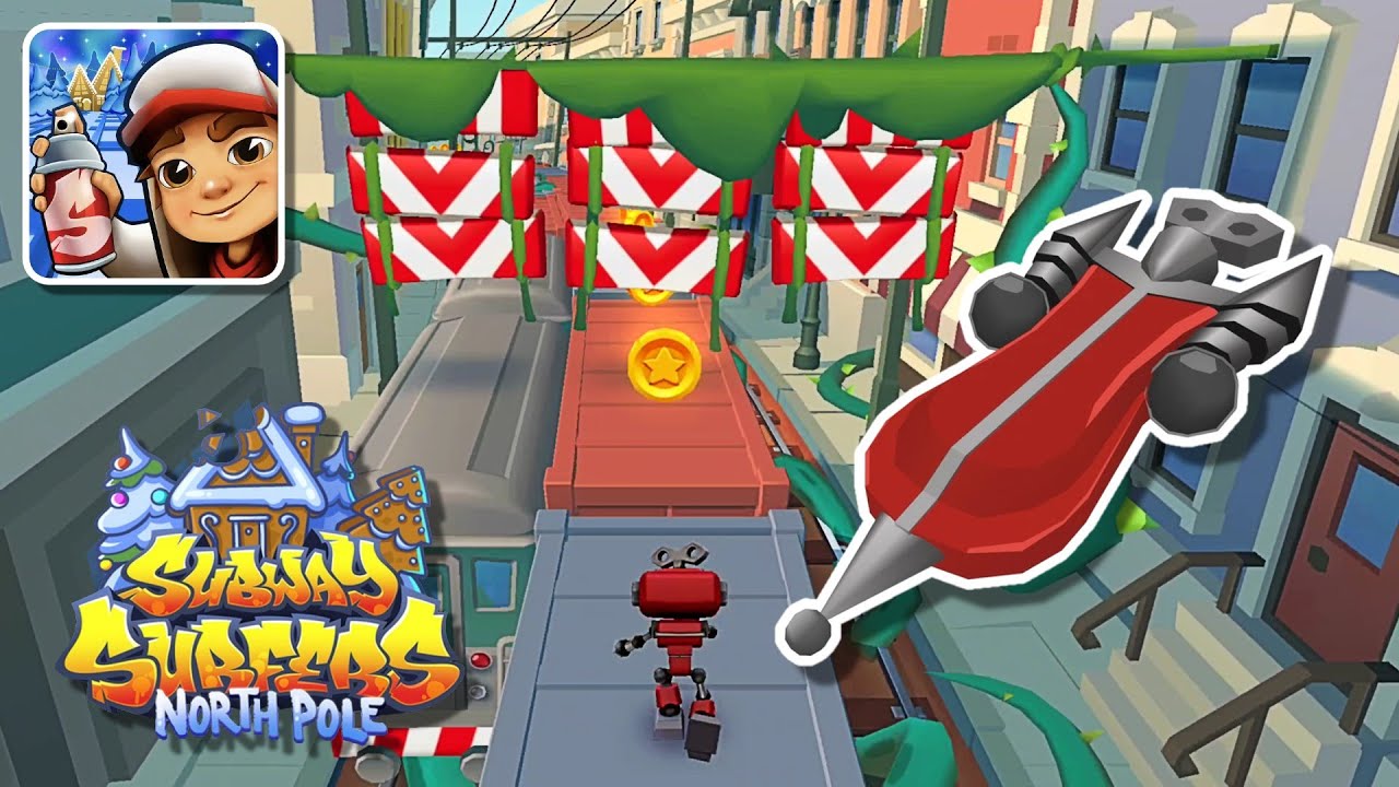 Subway Surfers: No Floor Challenge On The North Pole Update 2023 - Unlocking Wind-up Rocket