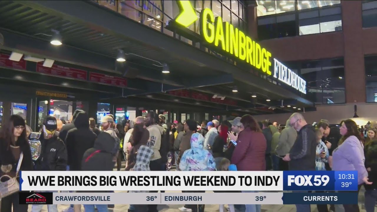 Fans flock to Gainbridge Fieldhouse for Royal Rumble