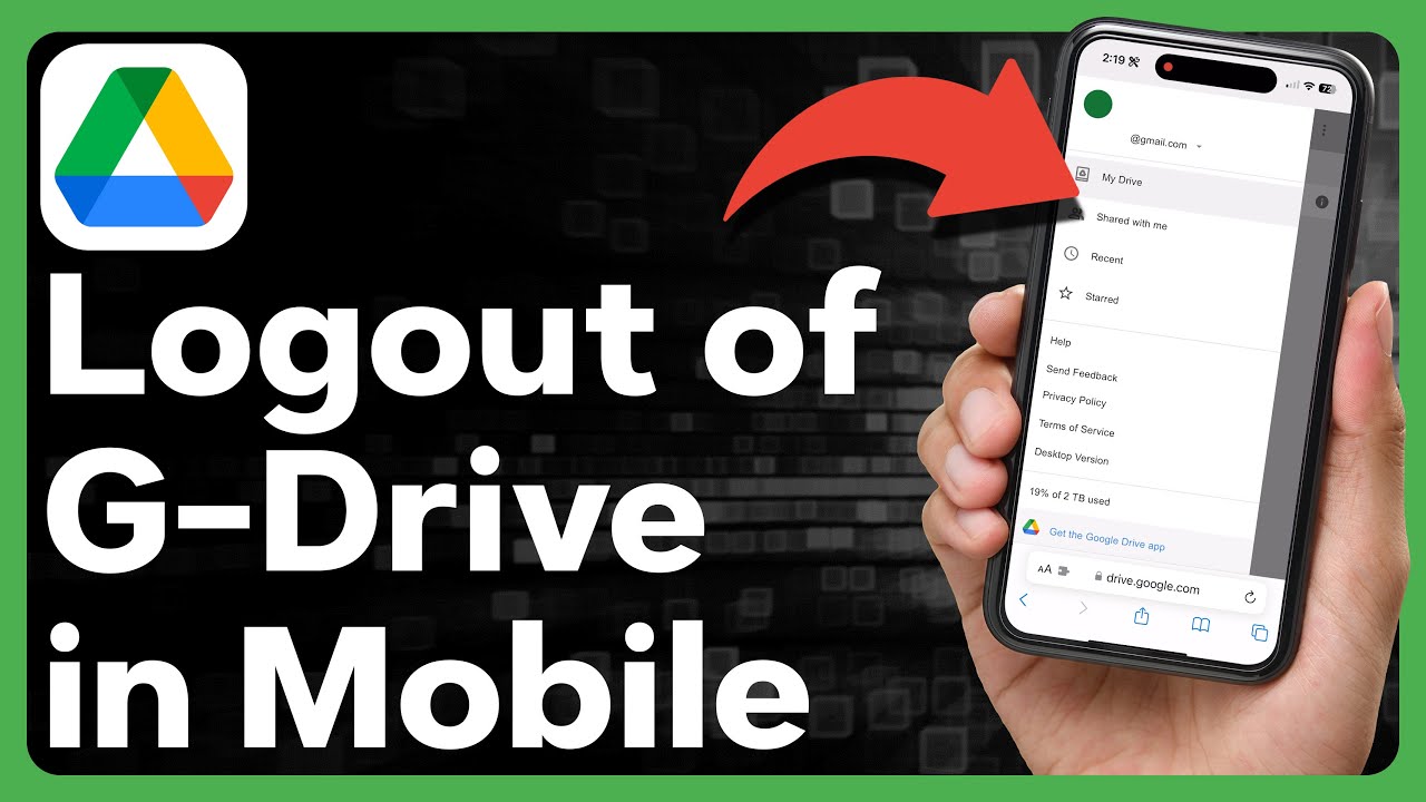 How To Logout Of Google Drive In Mobile