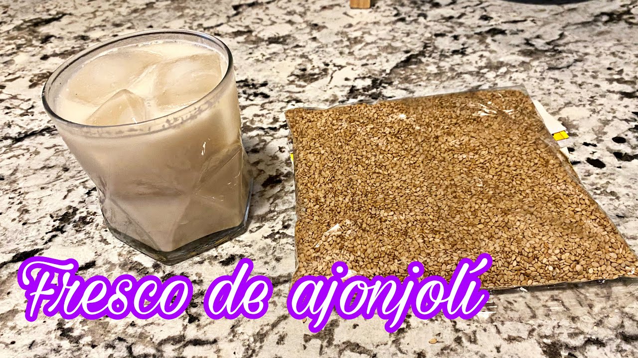 ♥️ Como hacer fresco de Ajonjolí 🧋