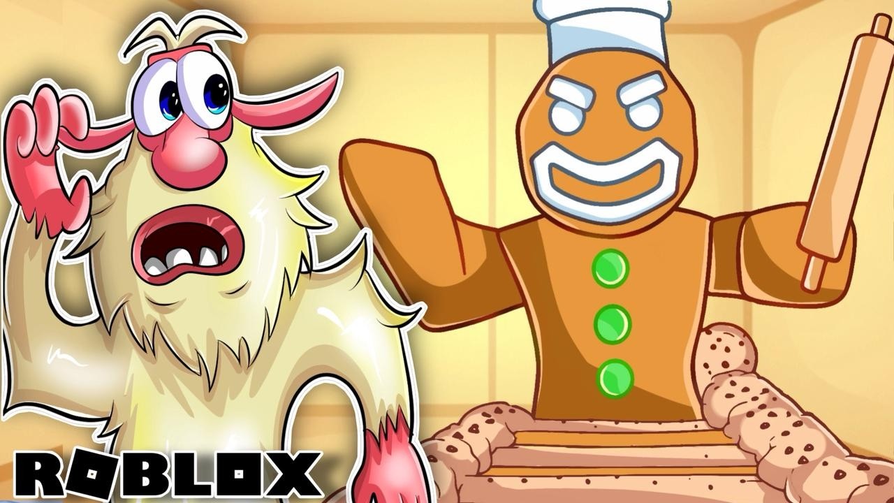 BOOBA  ESCAPE EVIL GINGER BRED MEN  SCARY OBBY ROBLOX | Booba Plays: Roblox GingerBread Men #roblox