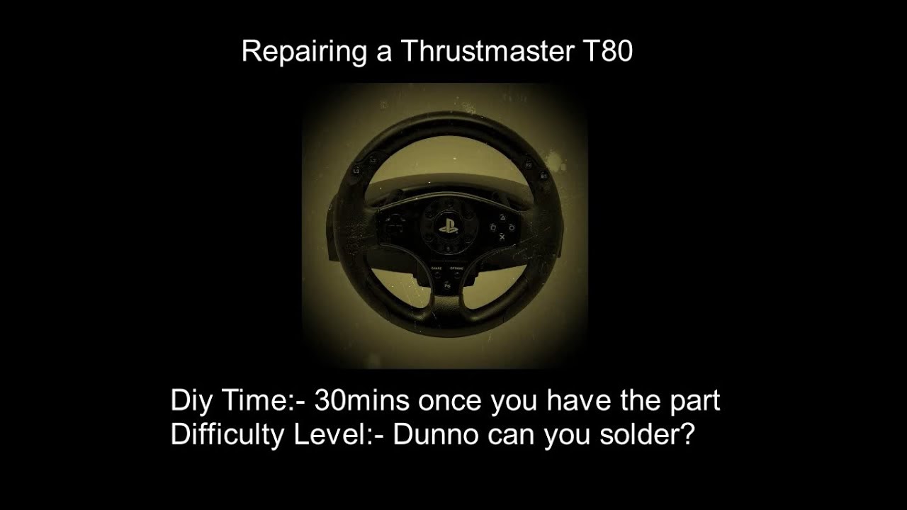 Thrustmaster T80 steering wheel repair, Father & Son not Professional