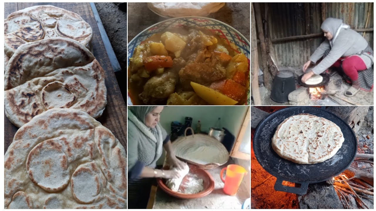 تبعوا معي النهار ديالي وجدت معكم خبز المقله والغداء🫓🍛🤲