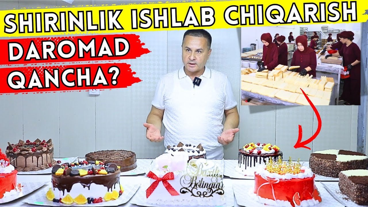 QANDOLATCHILIKDAN QANCHA DAROMAD QILISH MUMKIN? | SHIRINLIK ISHLAB CHIQARISH BIZNESI 2025