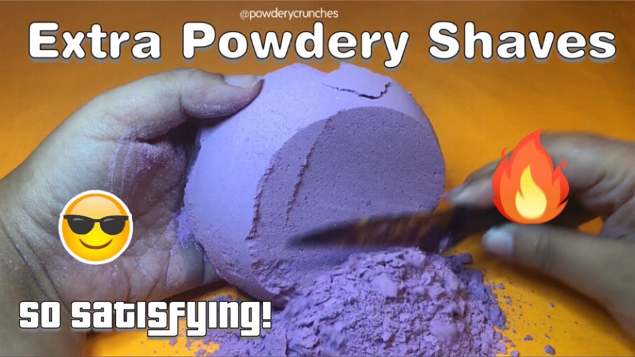 Satisfying ASMR | Extra Powdery Mix Shaves | @powderycrunches