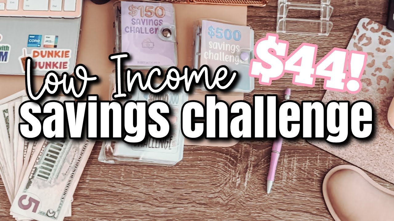 $44 LOW INCOME CASH STUFFING | Cash Stuffing Savings Challenges