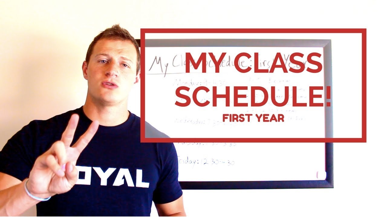 MY CLASS SCHEDULE! 1ST SEMESTER OF DENTAL SCHOOL