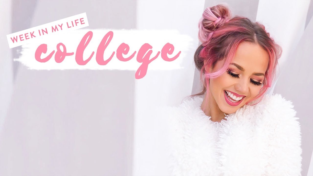 COLLEGE WEEK IN MY LIFE | My hair is pink! ✨