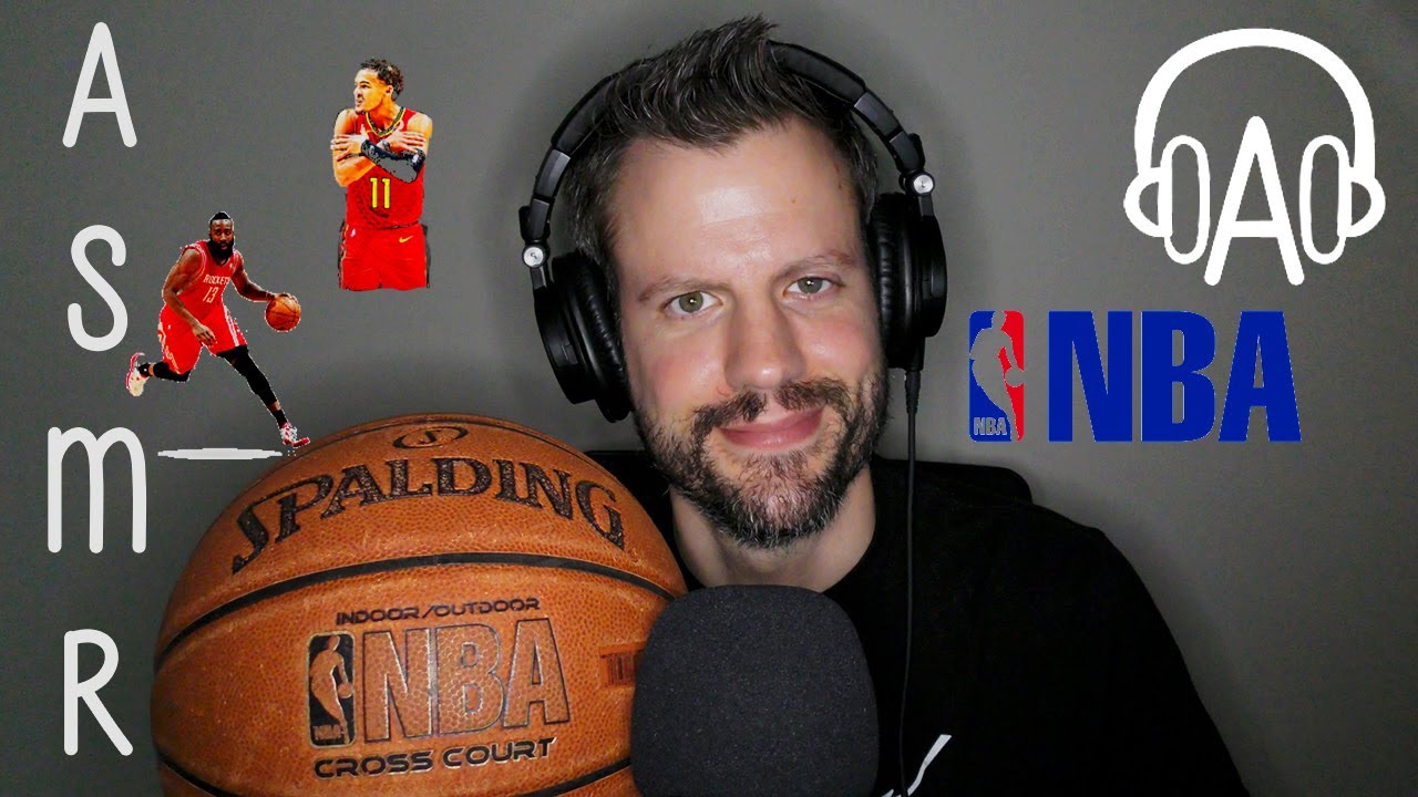ASMR NBA Relaxing Ear to Ear Whisper Ramble, Tapping, Hand Sounds | ASMR Sports | ASMR to Sleep