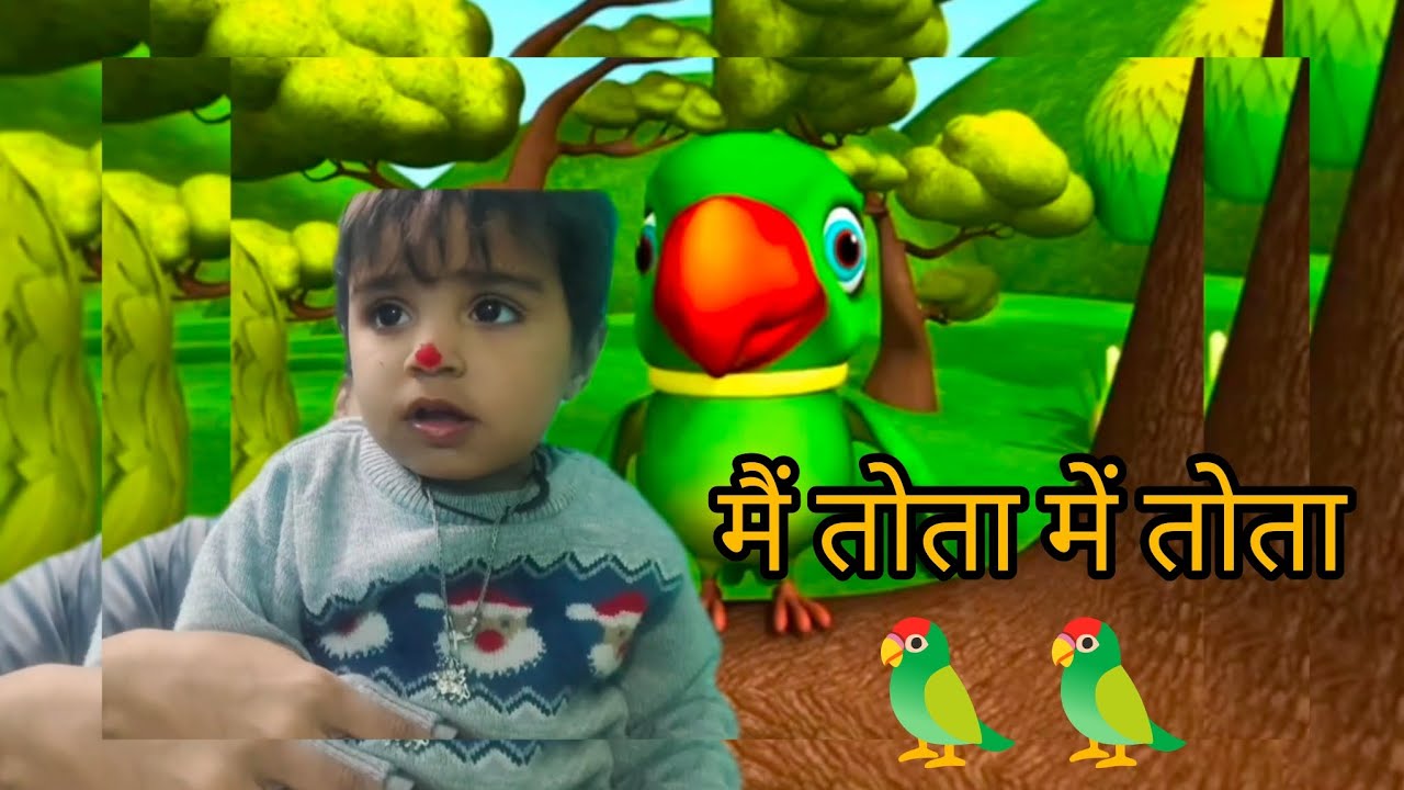 Main Tota Hindi Rhyme |Children Hindi Rhyme| मैं तोता मैं तोता |apka koko|HindiRhyme 
