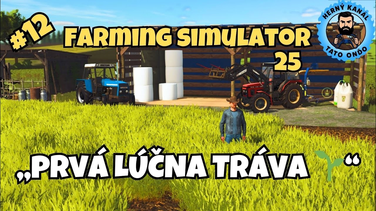 FS25 EP12 | Prvá úroda lúčnej trávy 🌱 Siláž do skladu