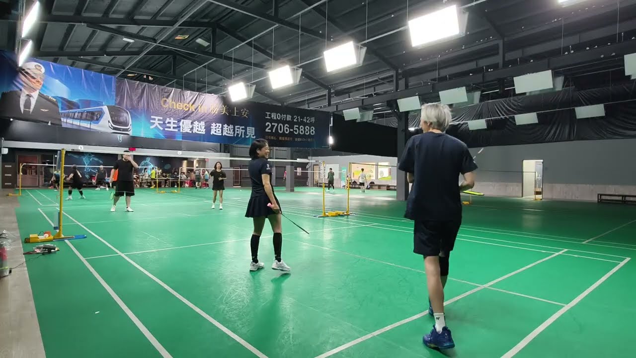 1/15 Game 3 源興蕙君 21 : 11 品孝珮珊 #混雙 #福雅羽球會館4號場地 #badminton 