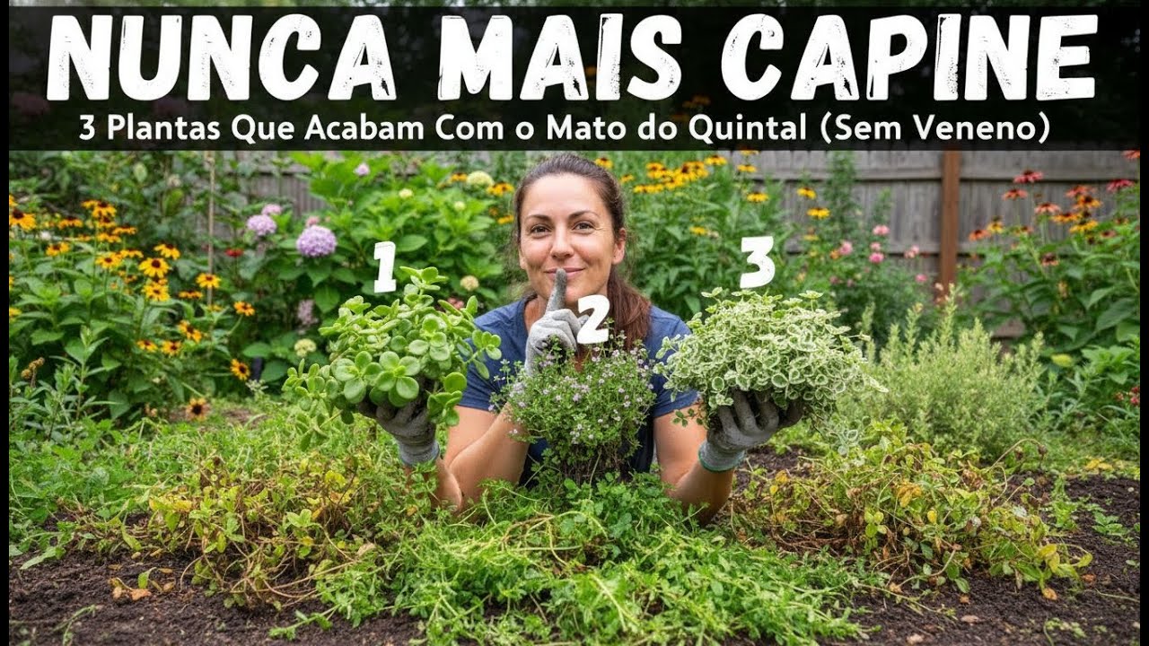 Nunca Mais Capine: 3 Plantas Que Acabam Com o Mato do Quintal (Sem Veneno)