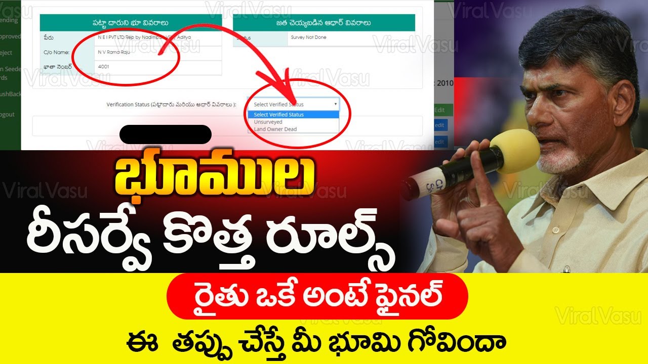 భూముల రీసర్వే కొత్త రూల్స్  | AP Land Resurvey Latest Update | Land Resurvey Status | 