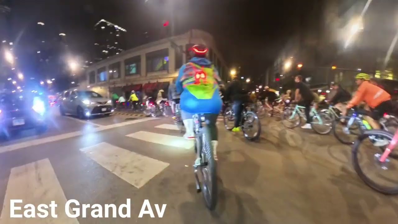 Midnight Bike Ride. 2024 Chicago Marathon