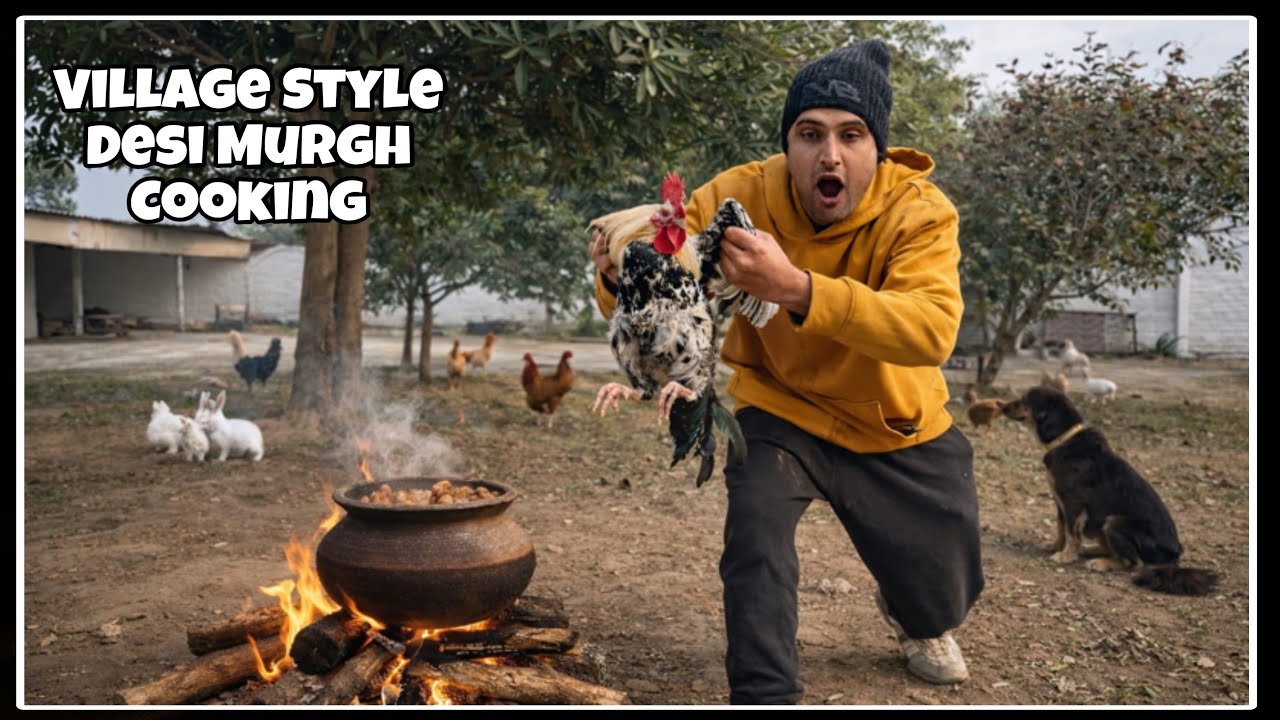 Traditional Village Style Desi Chicken Cooking | Pure Rural Life Experience