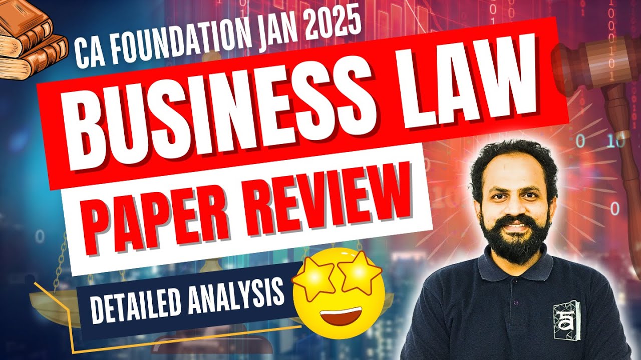 🤔 Easiest or Toughest? CA Foundation Business Law PAPER REVIEW 🤩 | Jan 2025 Exam | ArivuPro | CS Sai
