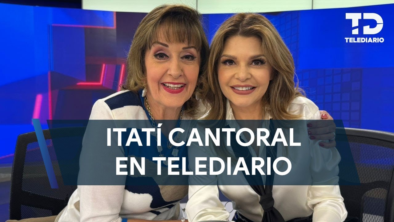 Itatí Cantoral visita a María Julia Lafuente en Telediario Mediodía