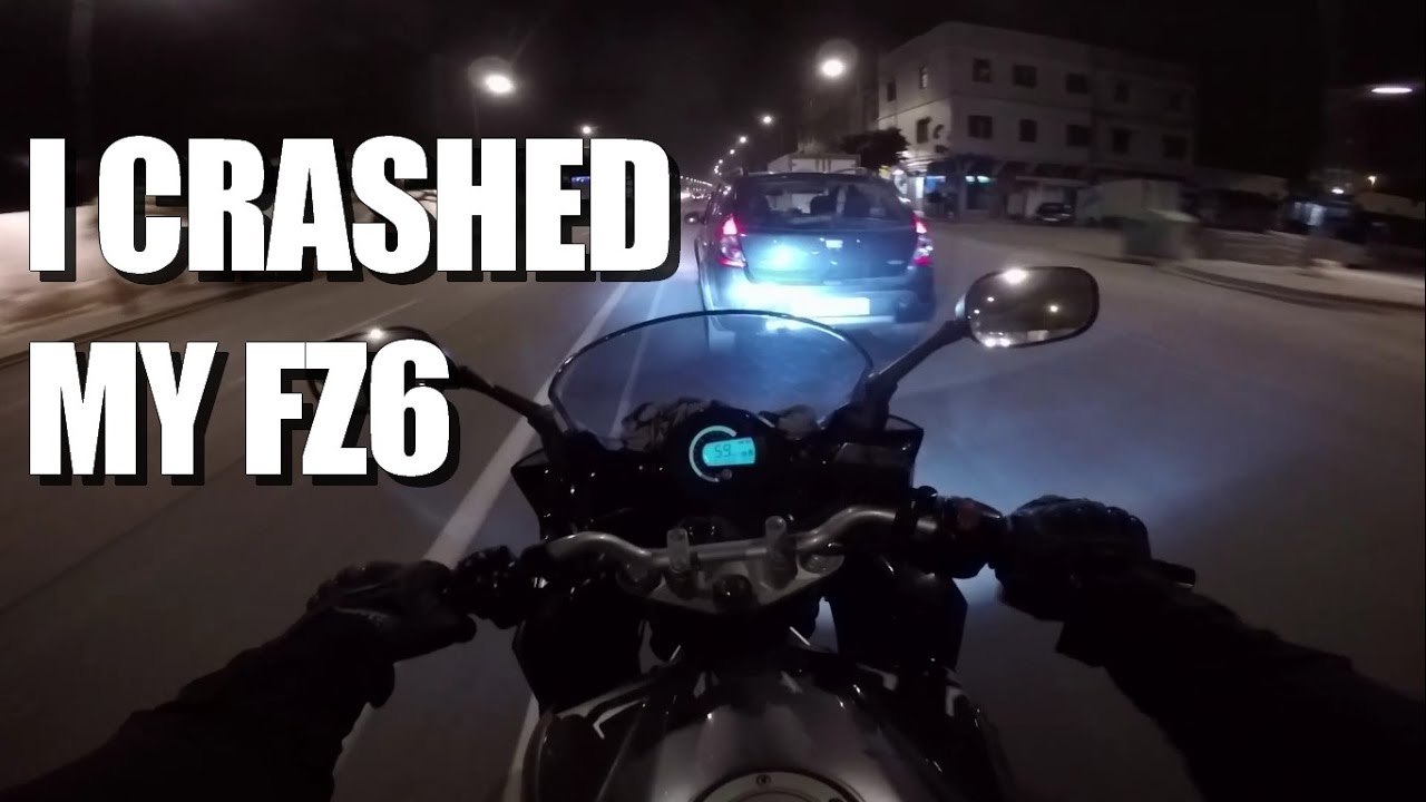I CRASHED MY FZ6 - Biker8