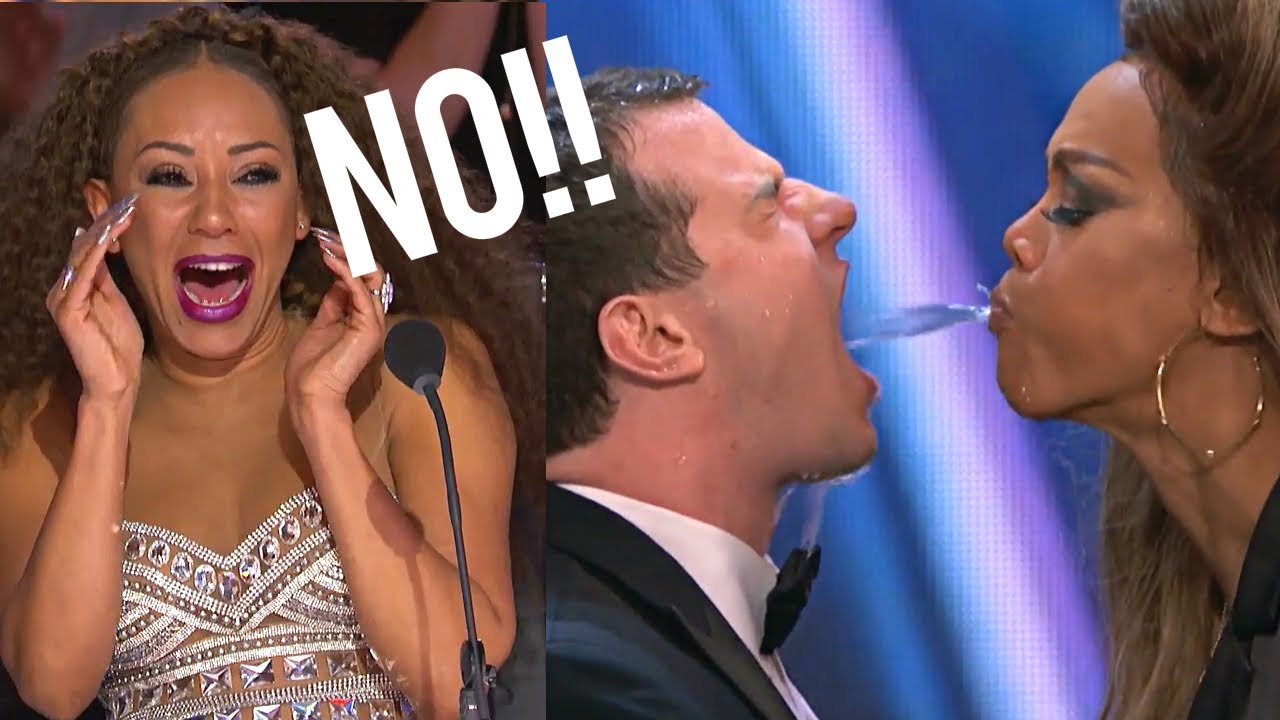 Human Fountains: Spit Water And Swap Spit With Tyra Banks on America's Got Talent 2018