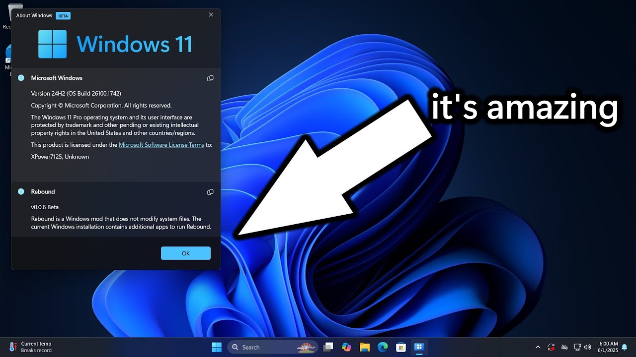 Rebound: Windows 11 With Proper Fluent Design