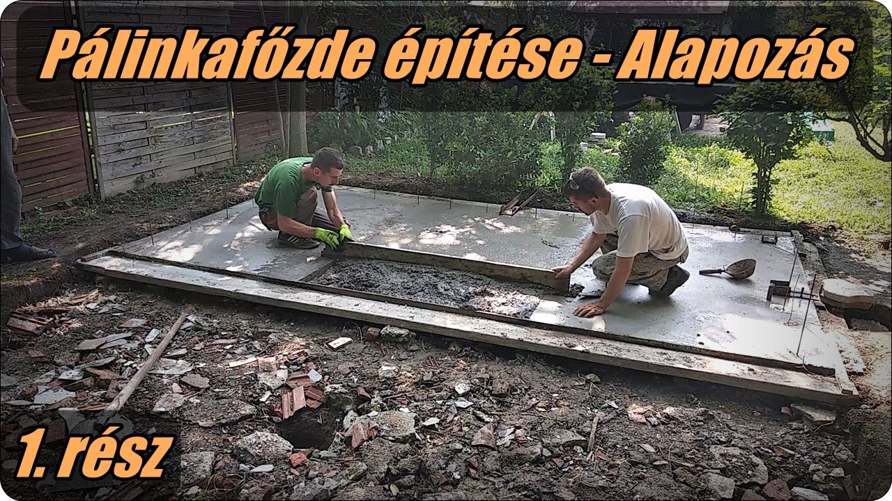 Pálinkafőzde építése - Alapozás (1. rész)