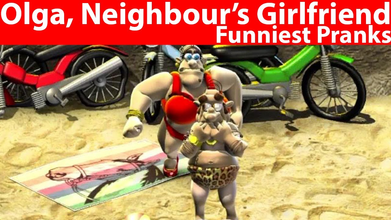 Olga, Rottweiler's Girlfriend Pranks | Neighbours from hell Funny Trick Compilation