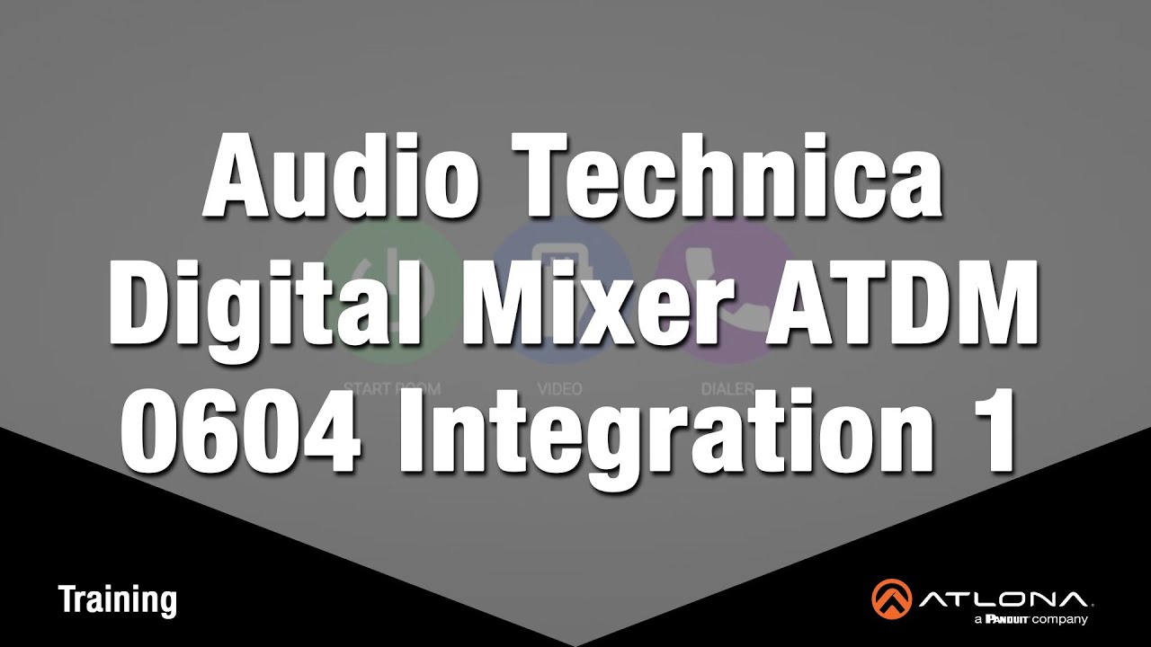 Velocity Training: Audio Technica Digital Mixer ATDM 0604 Integration 1