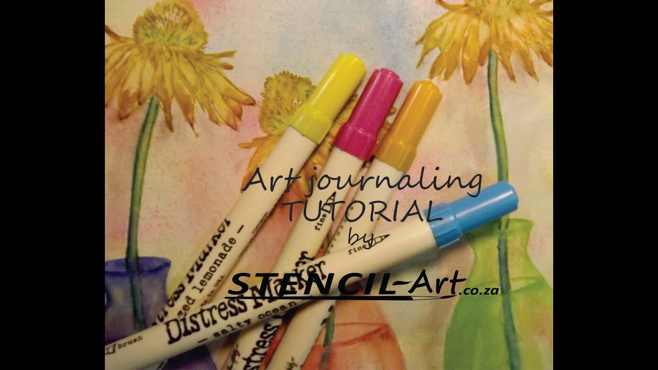 Art Journaling Tutorial with Distress Markers