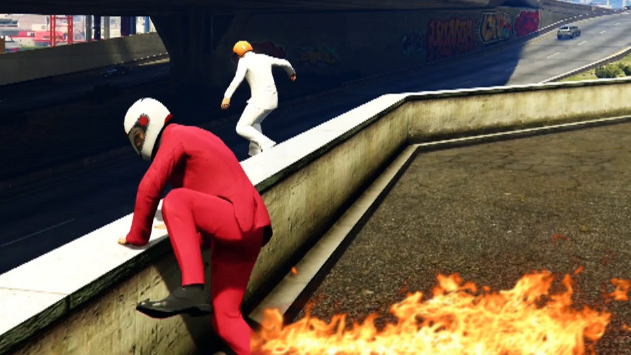 PARKOUR PYROMANIACS! (GTA V Funny Moments)