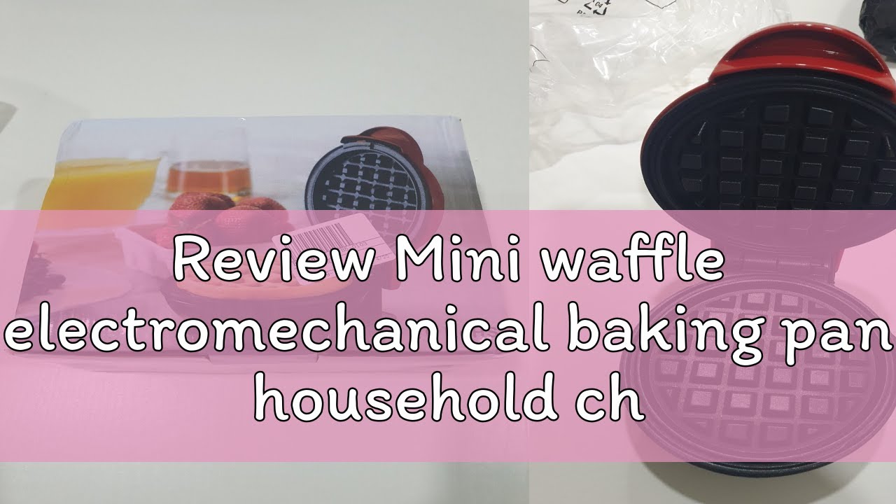 Review Mini waffle electromechanical baking pan household children mini baking cake machine breakfa
