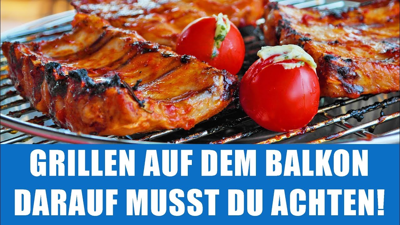 Grillen auf dem Balkon