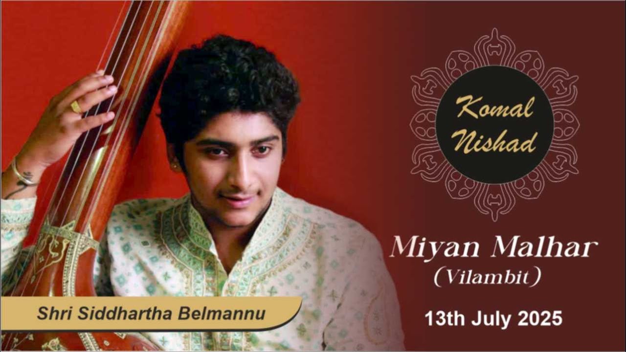 Raag Miyan Malhar | Shri Siddhartha Belmannu | Hindustani Classical Vocal | Komal Nishad  | Part 1/6