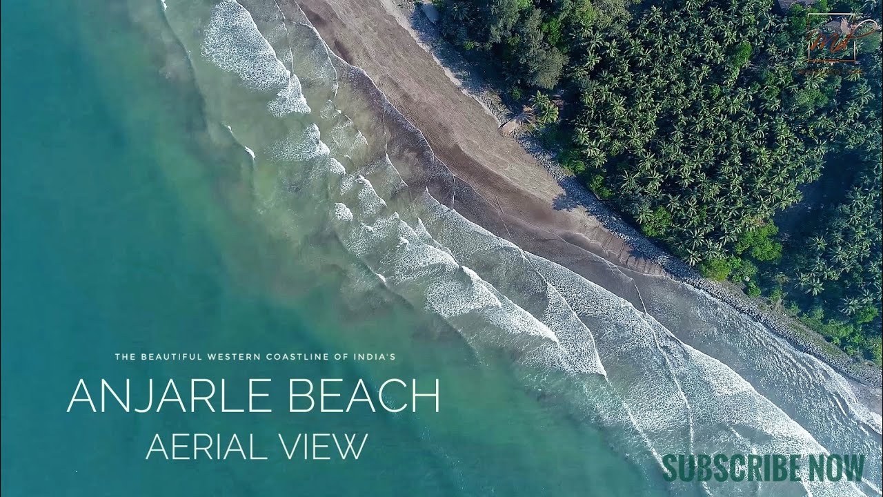 Anjarle Beach Aerial View | The Beautiful Western Coastline of India | DJI Phantom 4 Ad Plus 4K UHD