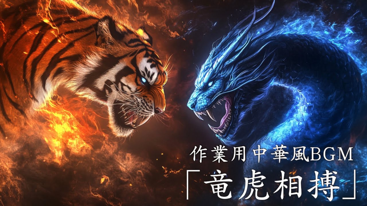 【作業用BGM】中華風アップテンポBGM「竜虎相搏」【フリーBGM】