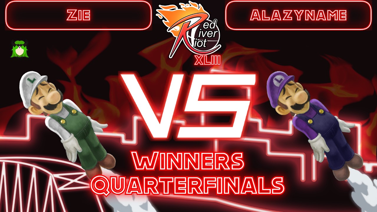 Red River Riot XLIII | Zie (Luigi, Palutena) vs Alazyname (Luigi) - WQFs